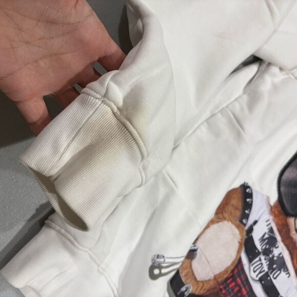 Moschino White Sweatshirt with Teddy Bear Graphic - Picture 7 of 8